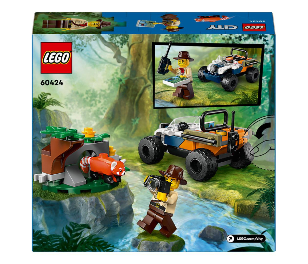 LEGO CITY 60424 Quad badacza dżungli z pandą czerwoną - 1248582 - zdjęcie 5